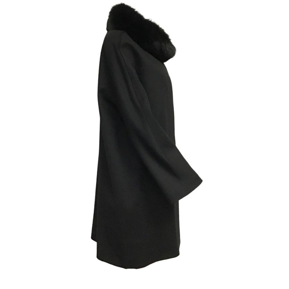 Fleurette Wool & Fox Trim Coat - Picture 8 of 11